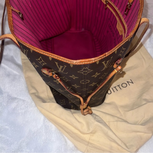 LOUIS VUITTON NEVERFULL MM MONOGRAM LV TOTE BAG - Picture 4 of 14